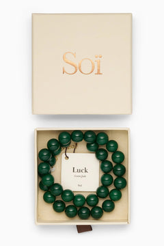 Soï Faro Green Jade Luck Necklace