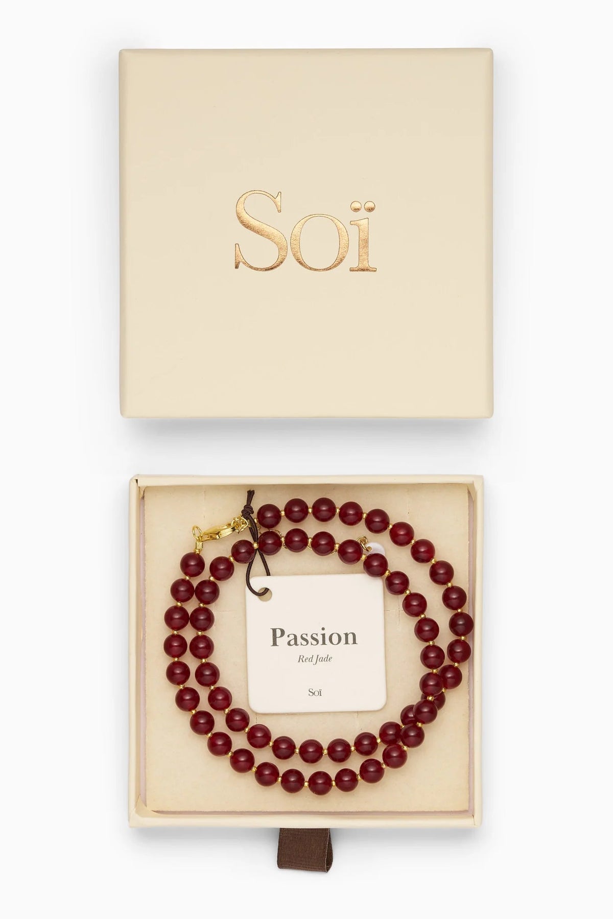Soï Hailey Red Jade Passion Necklace