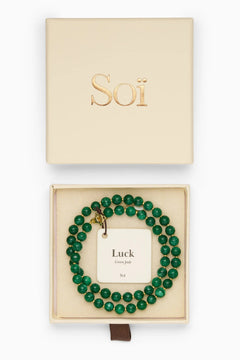 Soï Hailey Green Jade Luck Necklace