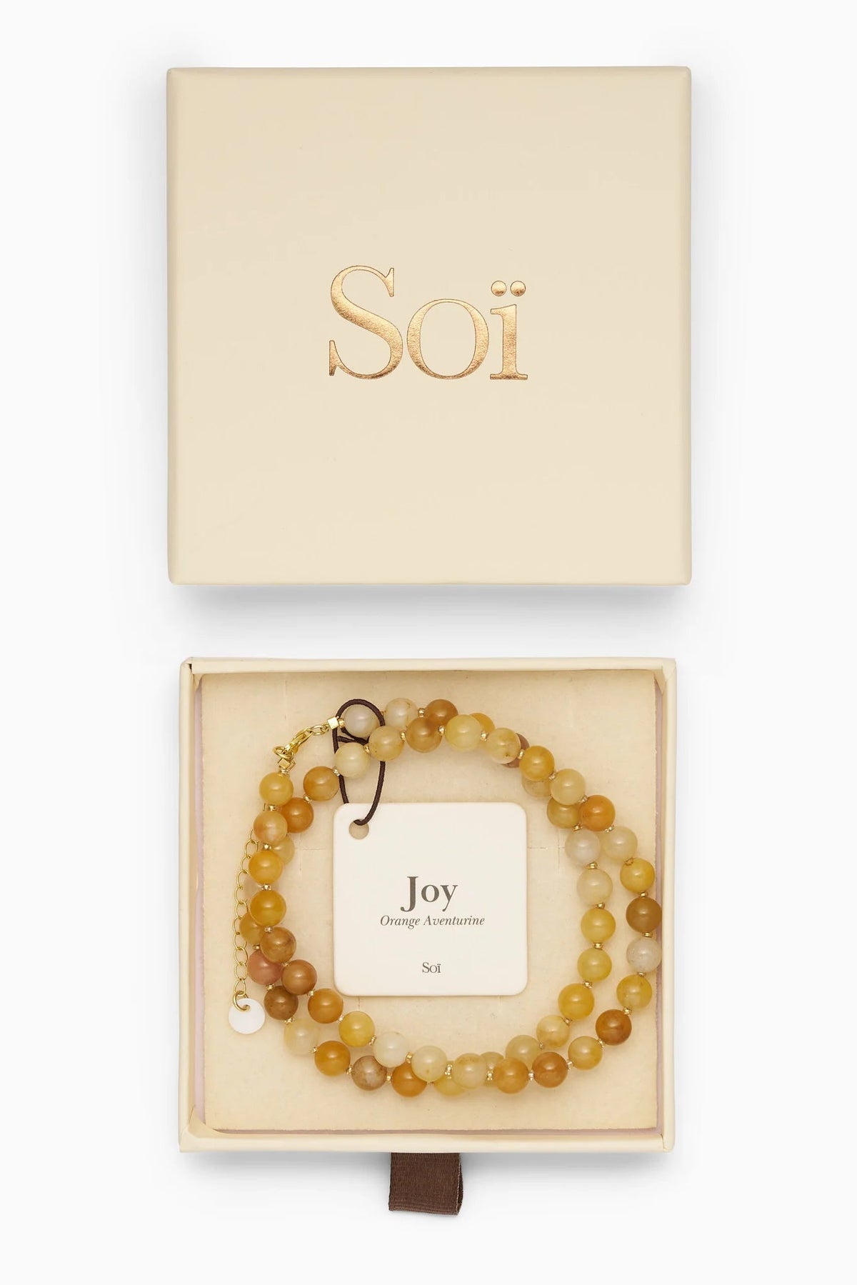Soï Hailey Orange Aventurine Joy Necklace