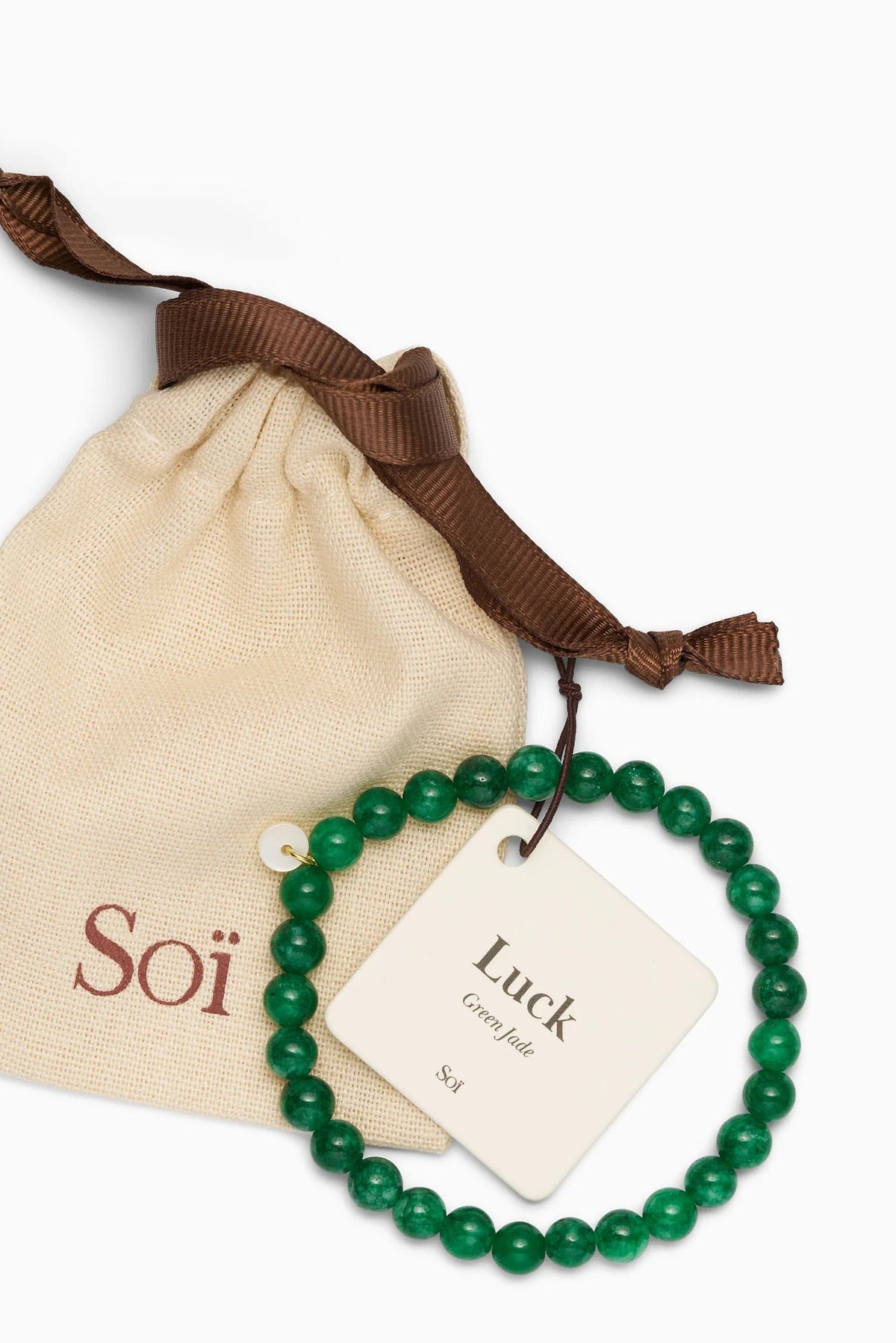 Soï Essential Green Jade Luck Bracelet