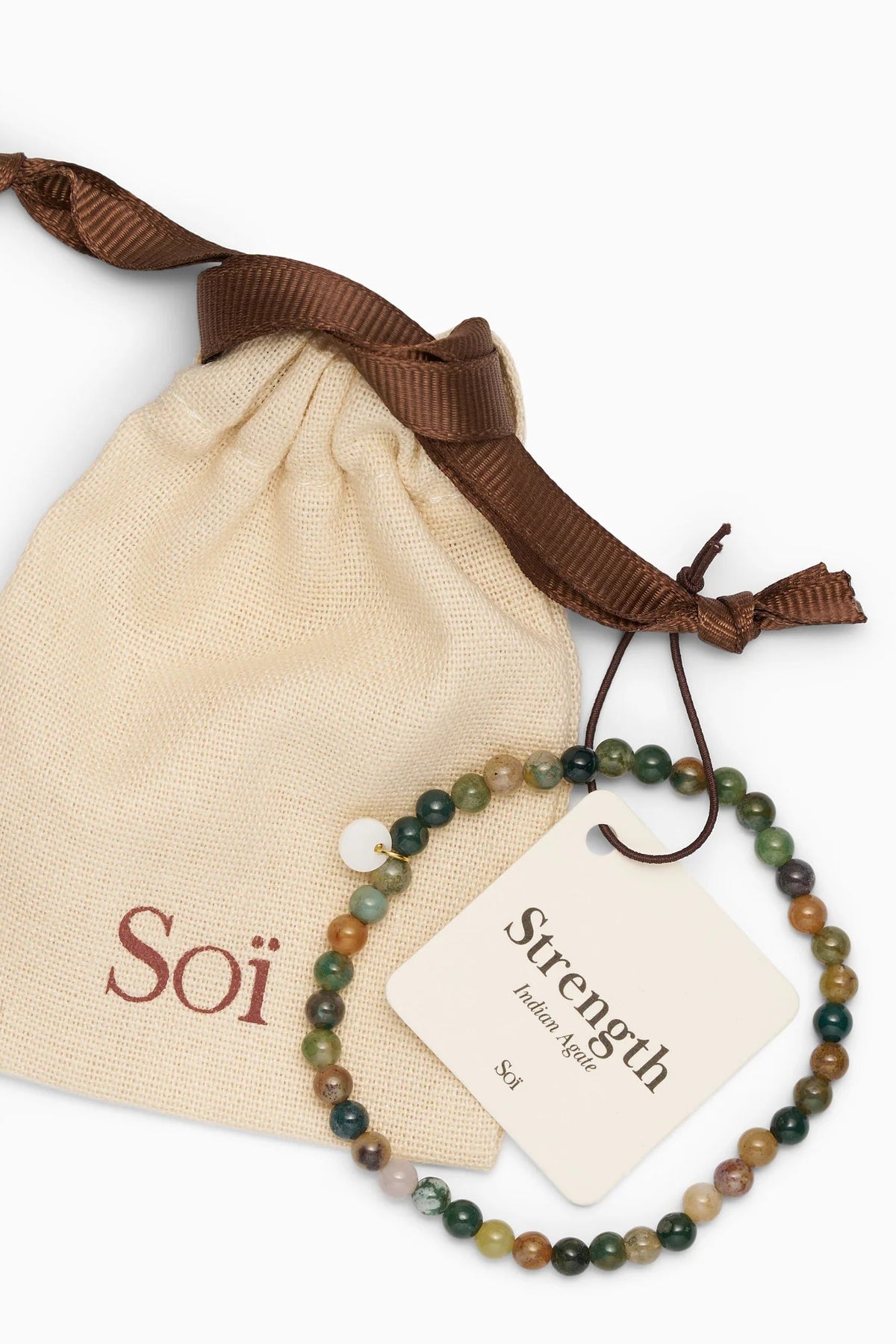 Soï Petite Indian Agate Strenth Bracelet