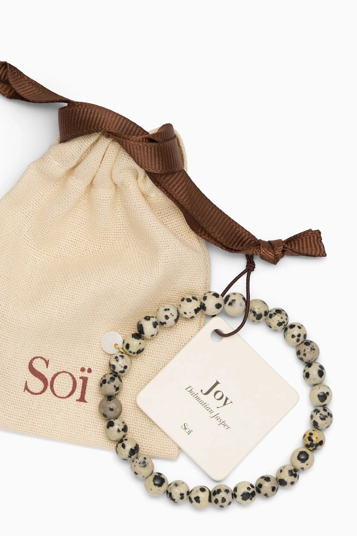 Soï Essential Dalmation Jasper Joy Bracelet