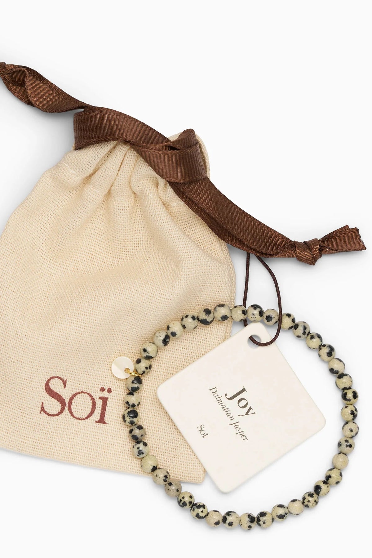 Soï Petite Dalmation Jasper Joy Bracelet