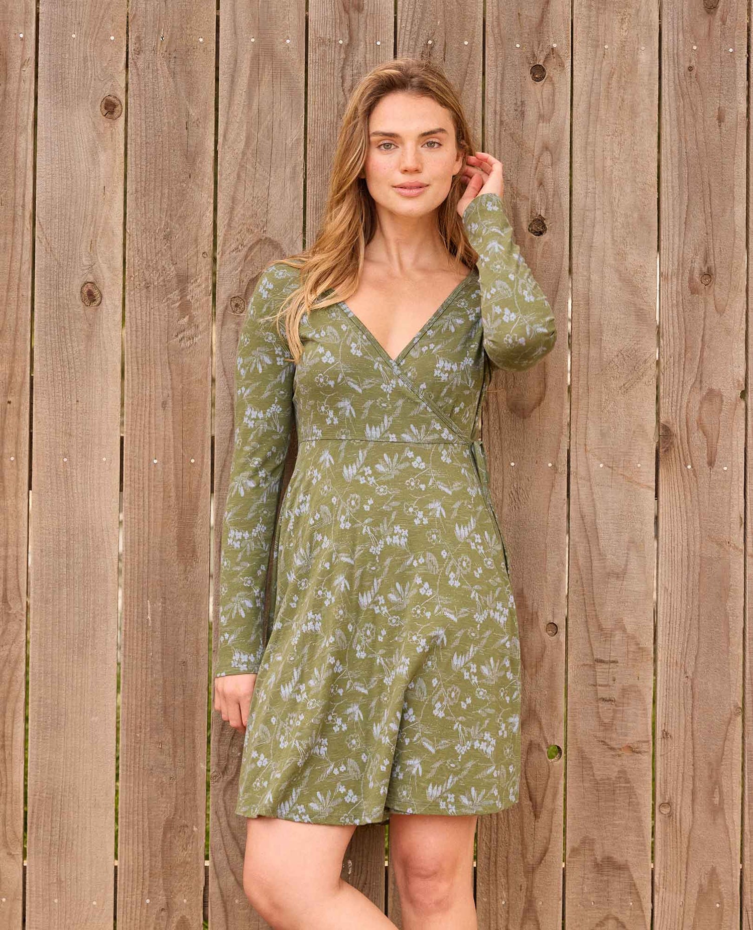 Toad & Co Freesia Long Sleeve Wrap Dress