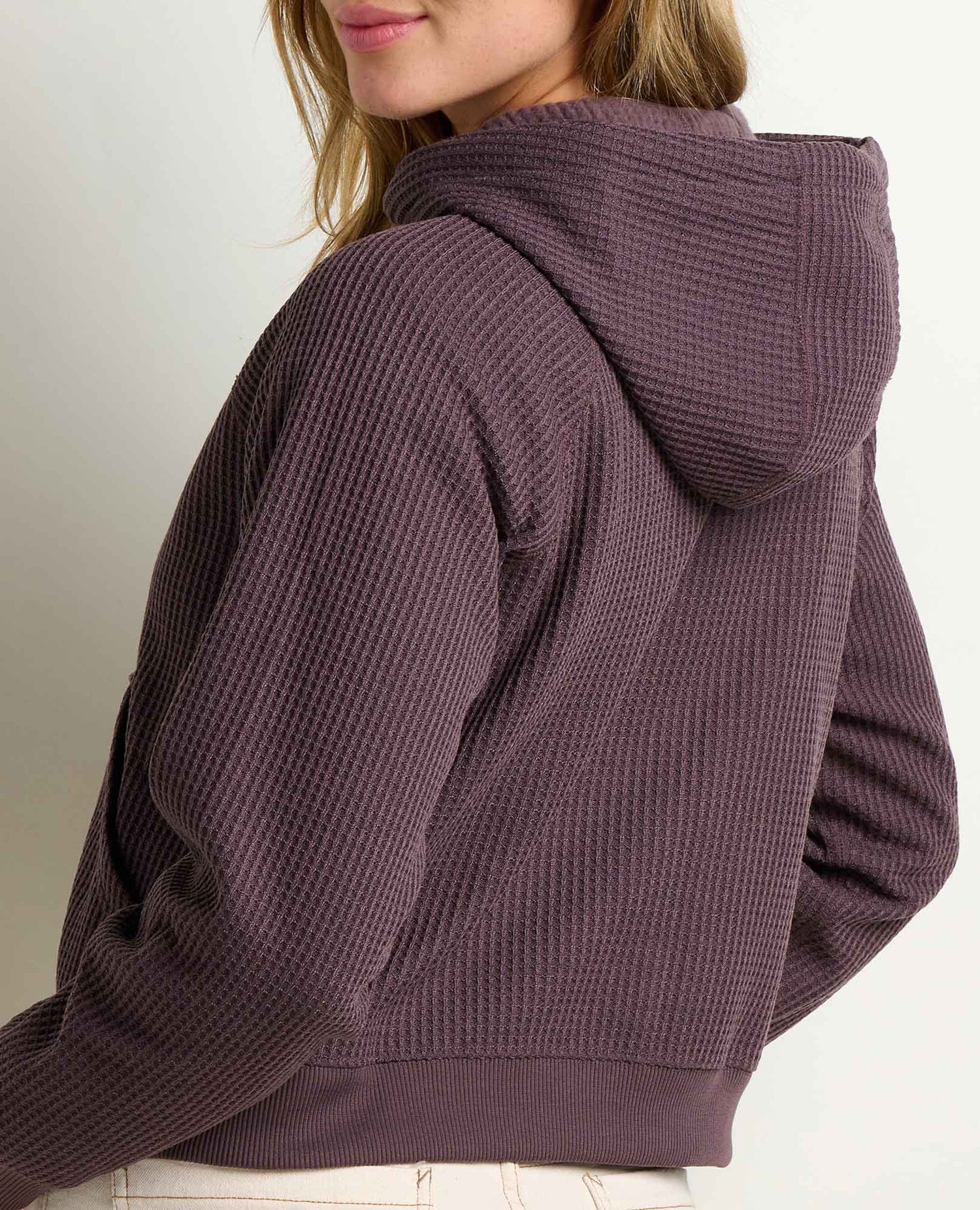 Toad & Co Bitterroot Zip Up Waffle Hoodie