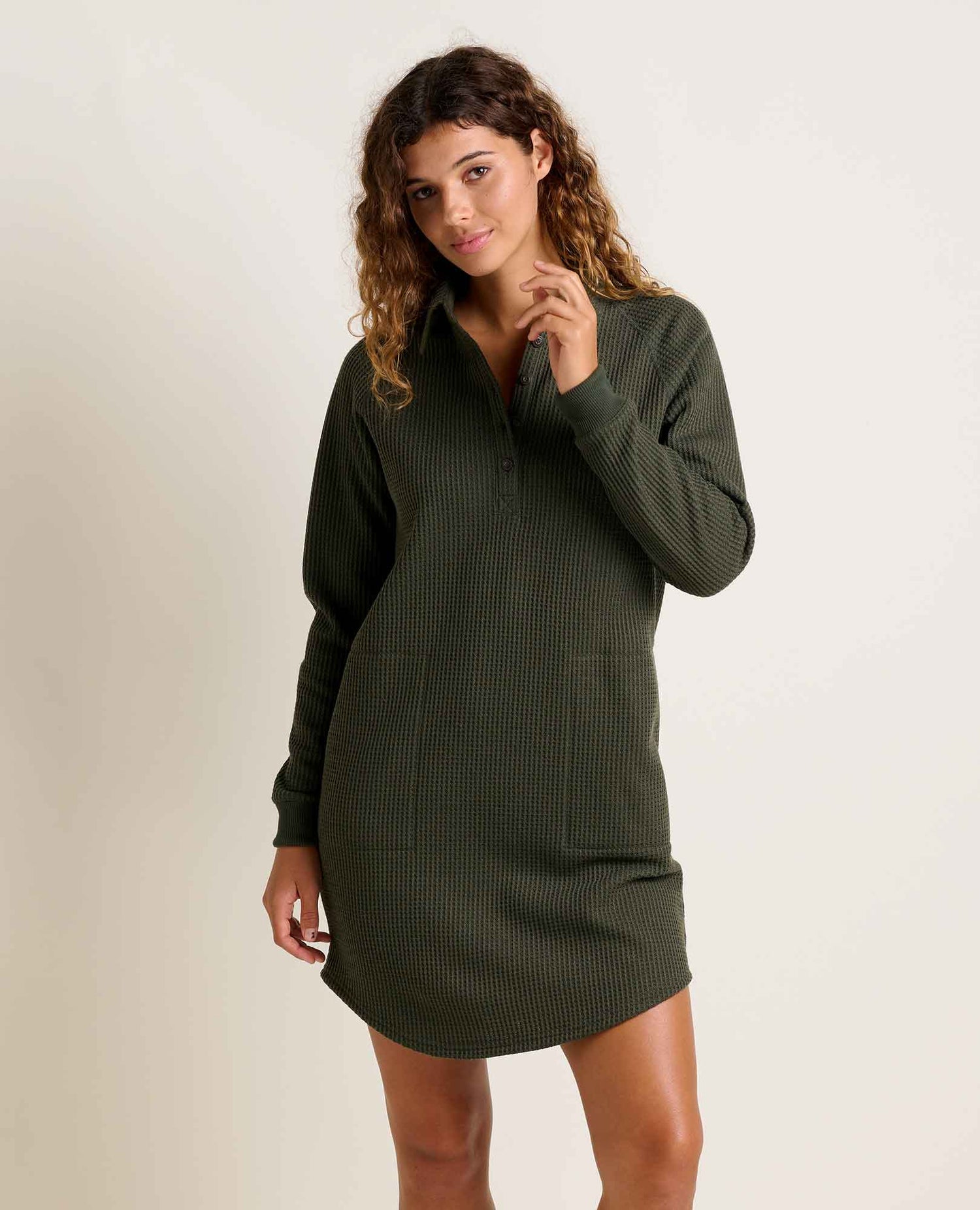 Toad & Co Bitterroot Waffle Henley Dress