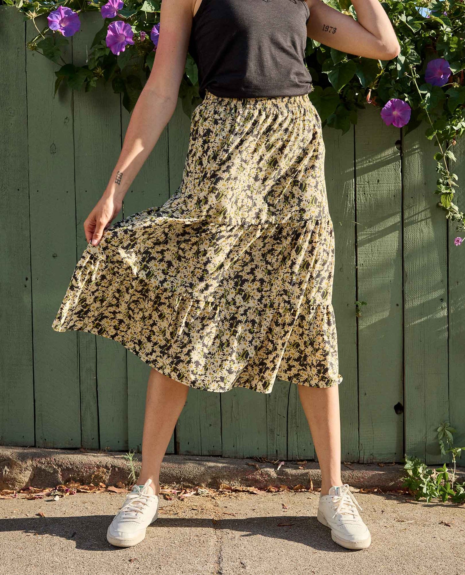 Toad & Co Sunkissed Tiered Midi Skirt