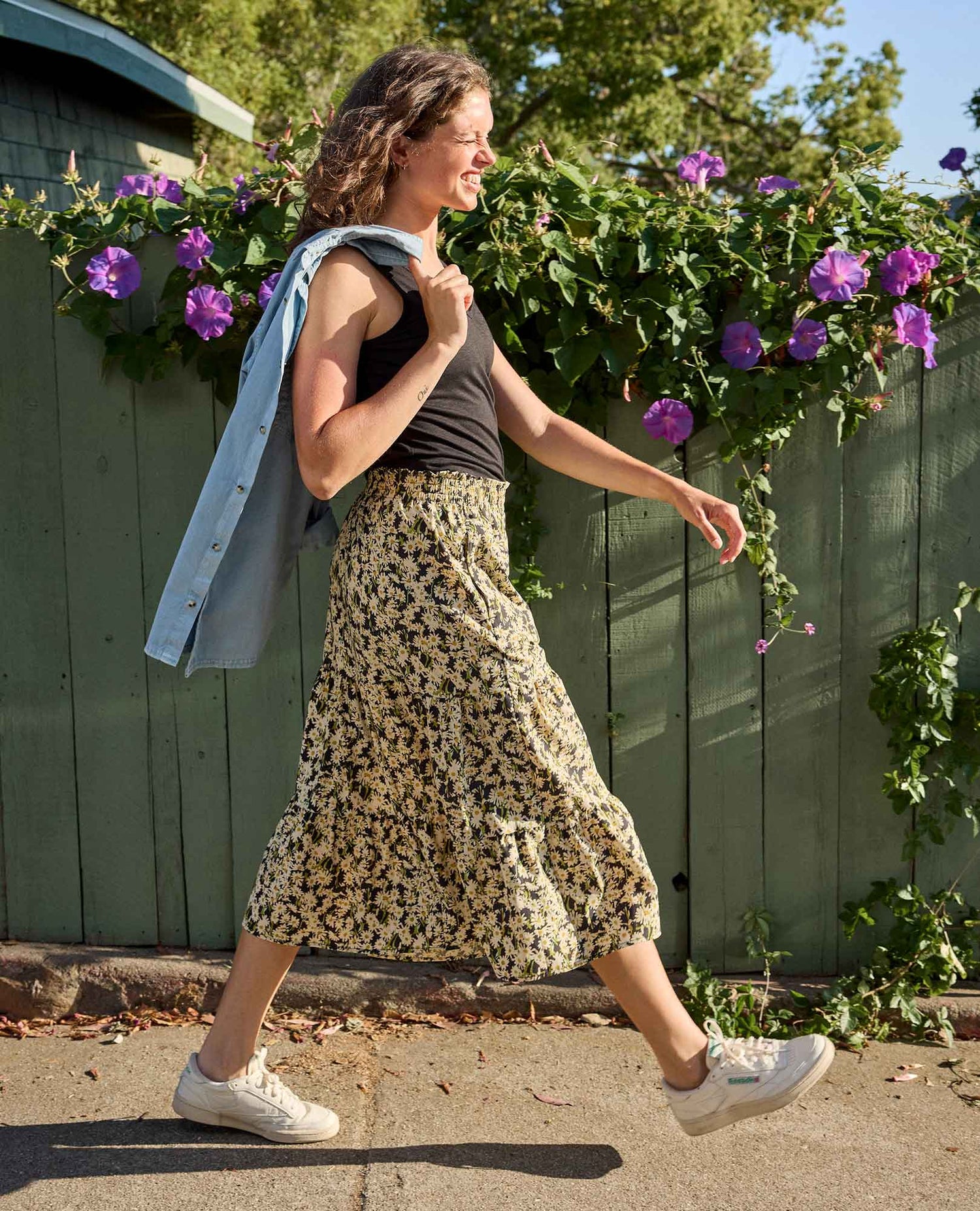 Toad & Co Sunkissed Tiered Midi Skirt