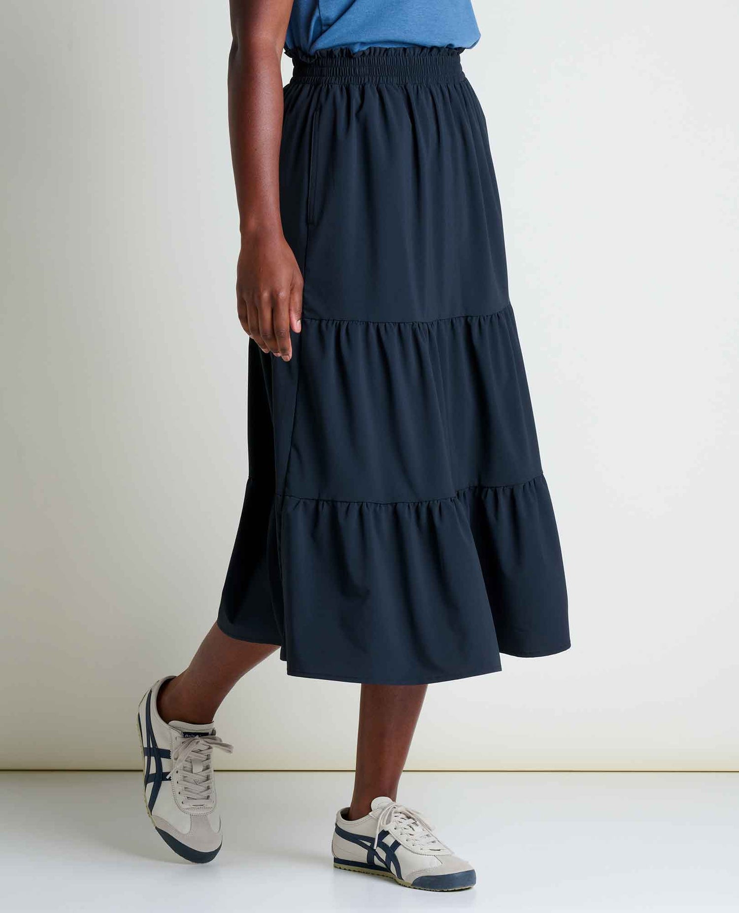 Toad & Co Sunkissed Tiered Midi Skirt