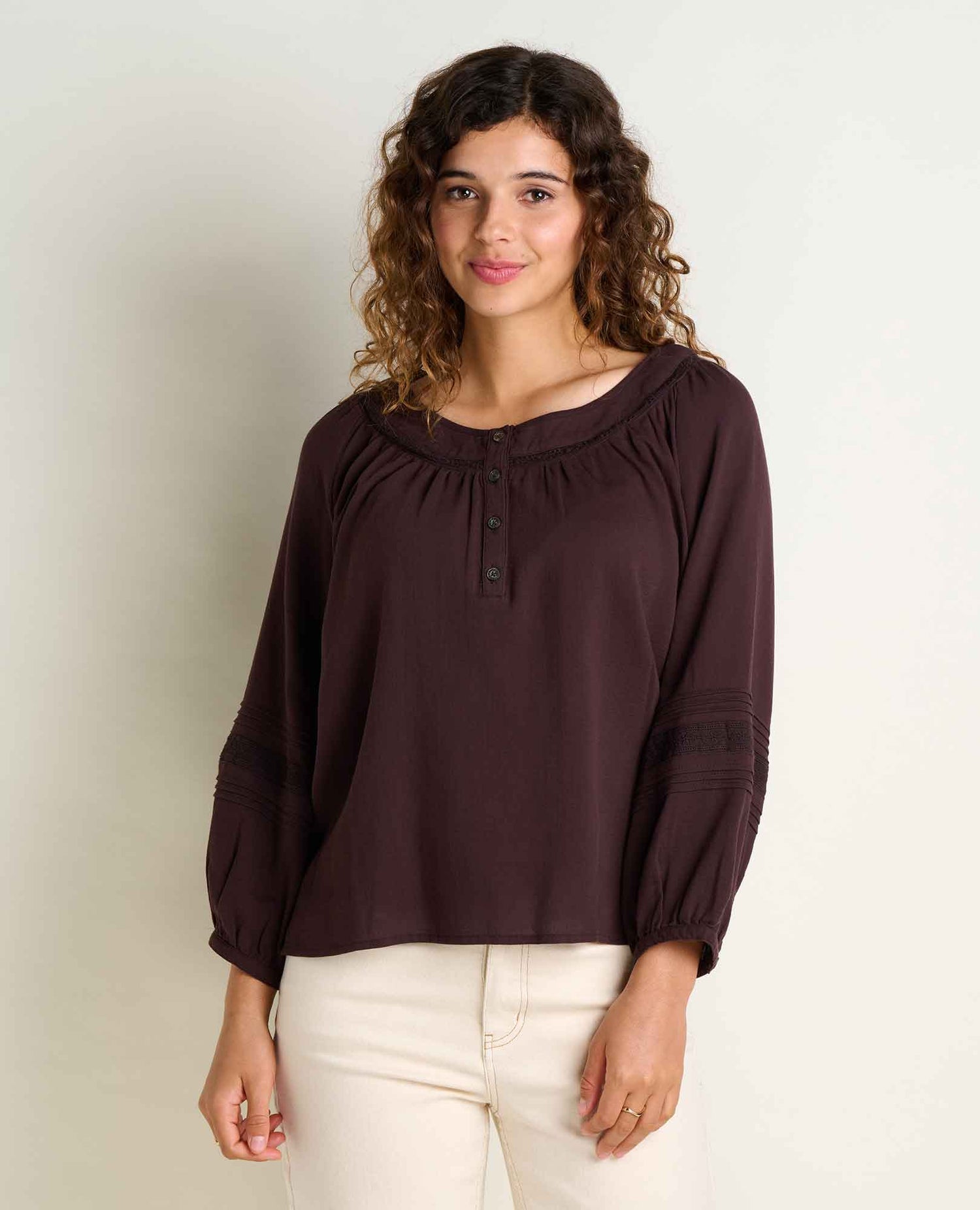 Toad & Co Manzana Peasant Long Sleeve Shirt