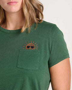 Toad & Co Primo Short Sleeve Embroidered Crew T-Shirt