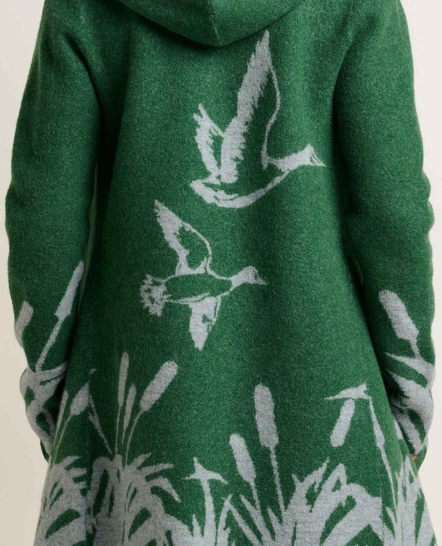 Toad & Co Heartfelt Merino Wool Open Front Cardigan Hoodie