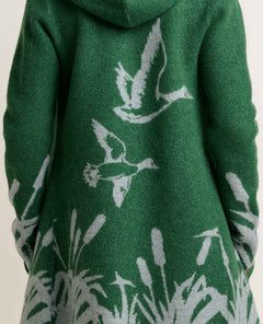 Toad & Co Heartfelt Merino Wool Open Front Cardigan Hoodie