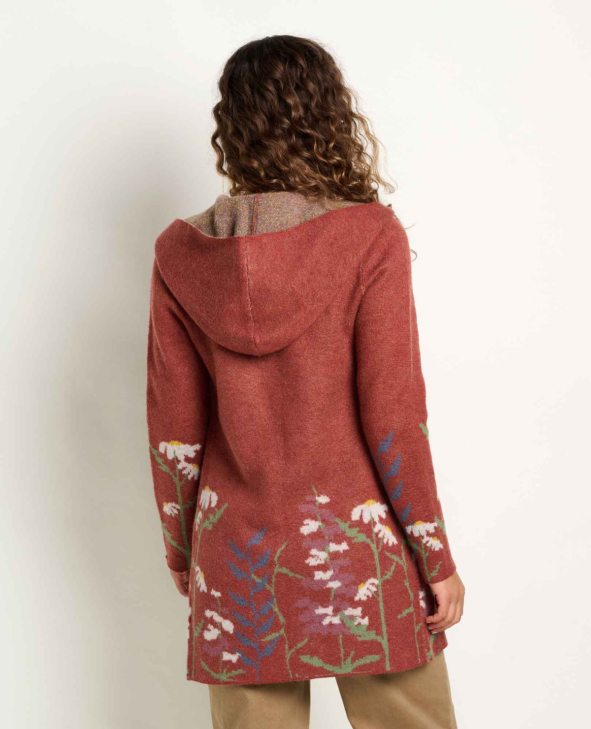 Toad & Co Heartfelt Merino Wool Open Front Cardigan Hoodie
