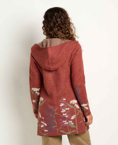 Toad & Co Heartfelt Merino Wool Open Front Cardigan Hoodie