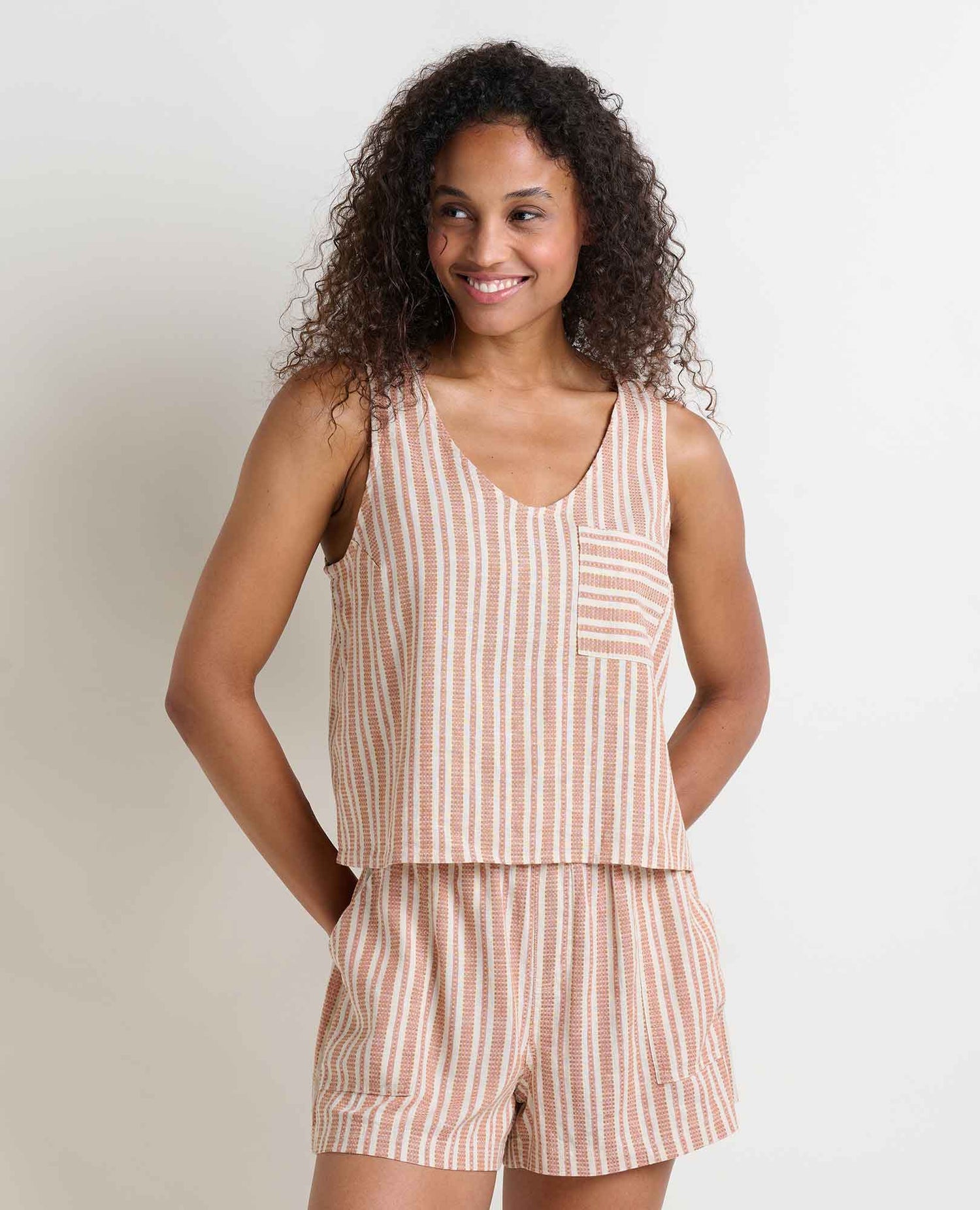 Toad & Co Taj Hemp Button Back Tank Top