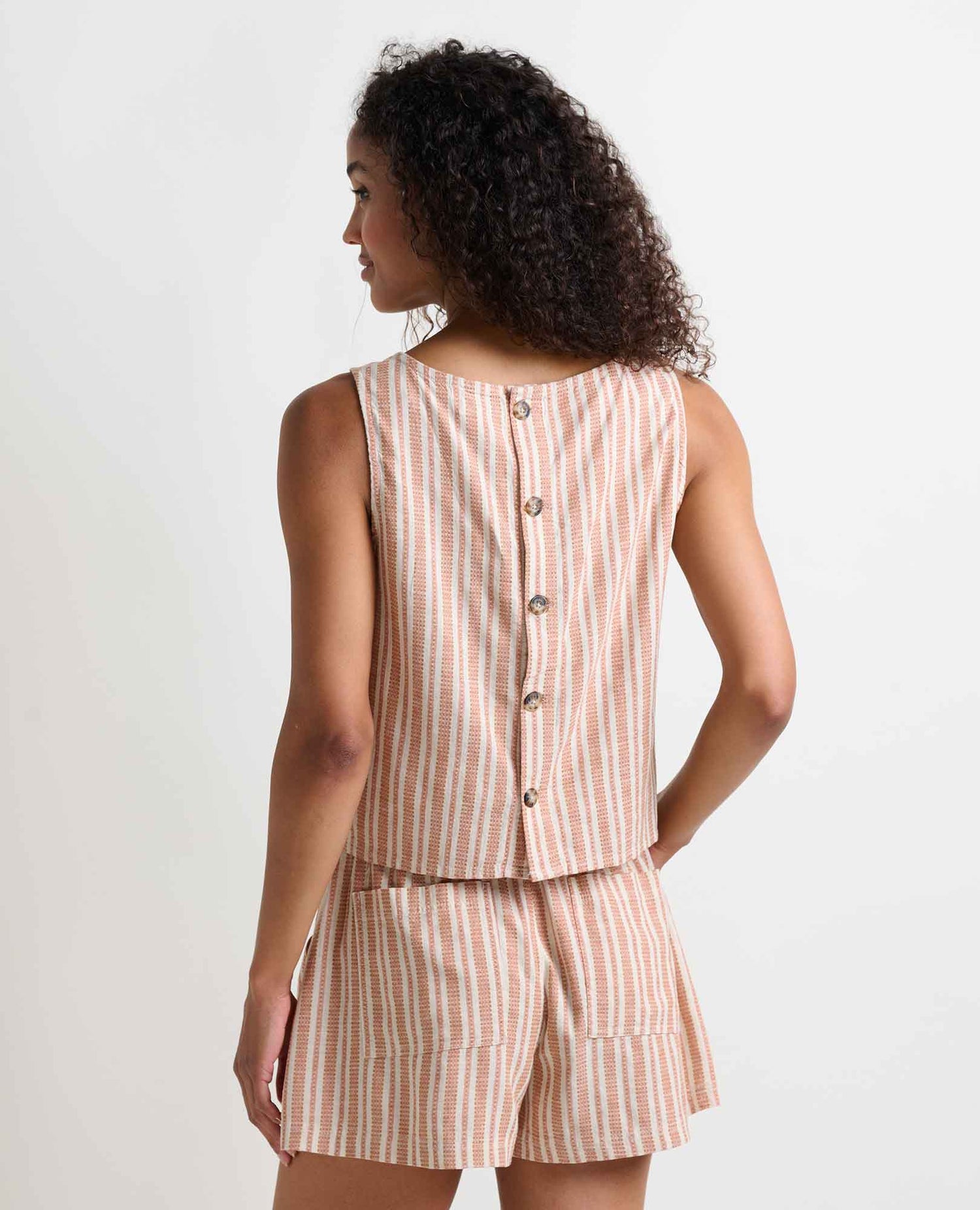 Toad & Co Taj Hemp Button Back Tank Top