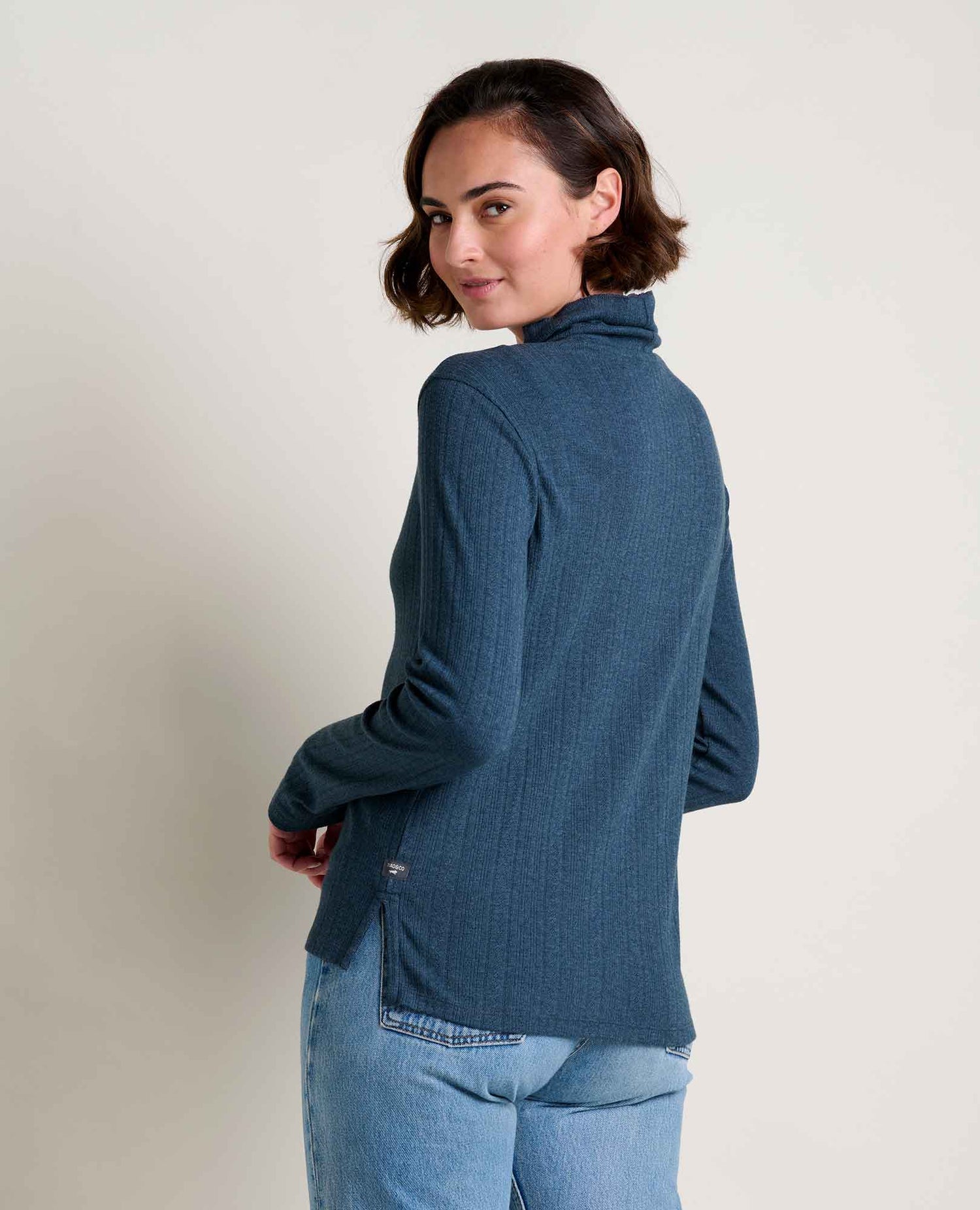 Toad & Co Foothill Pointelle Long Sleeve Turtleneck