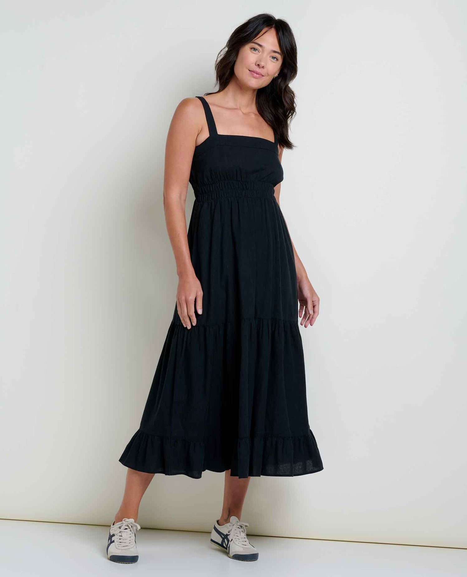 Toad & Co Taj Hemp Tiered Midi Dress