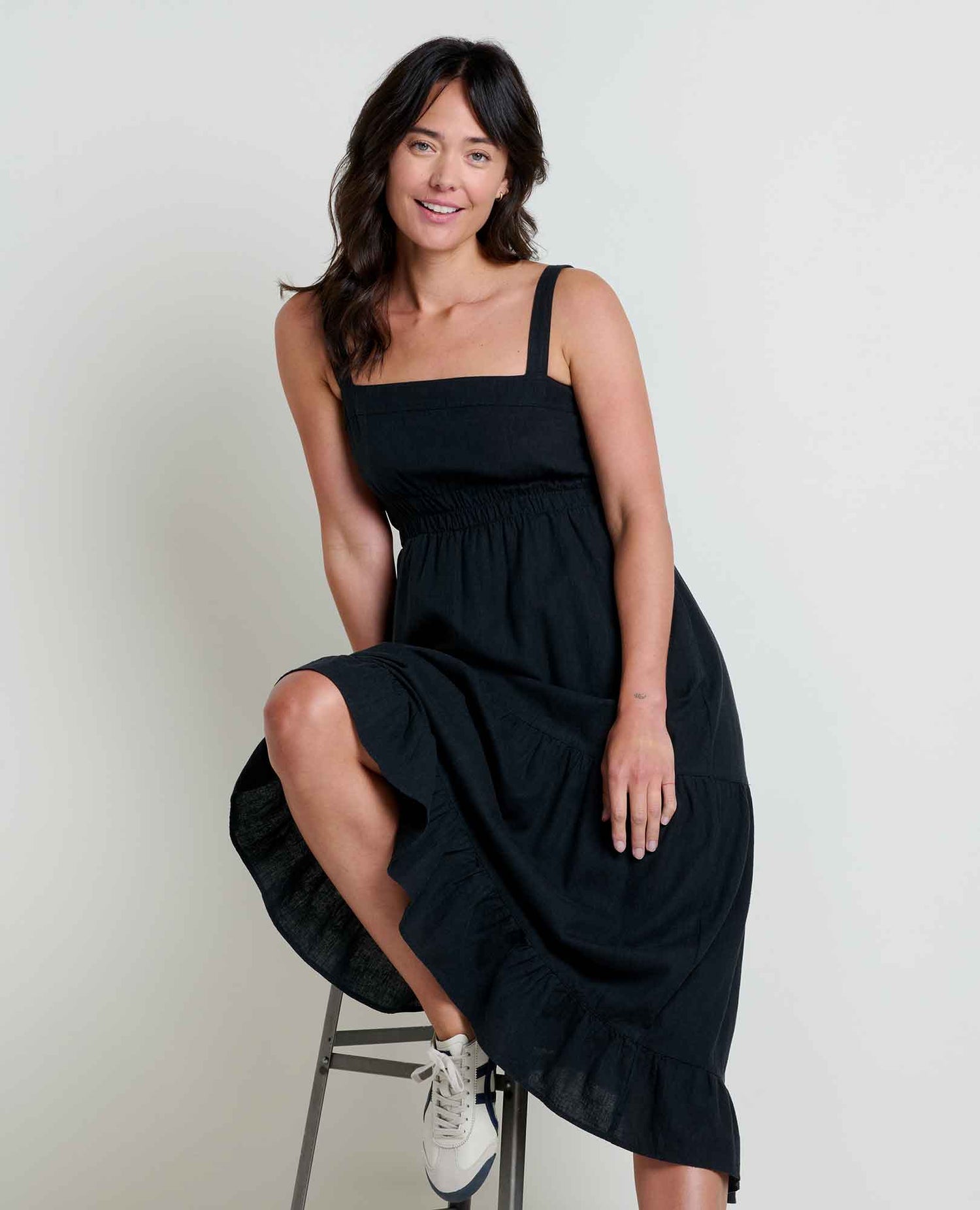 Toad & Co Taj Hemp Tiered Midi Dress