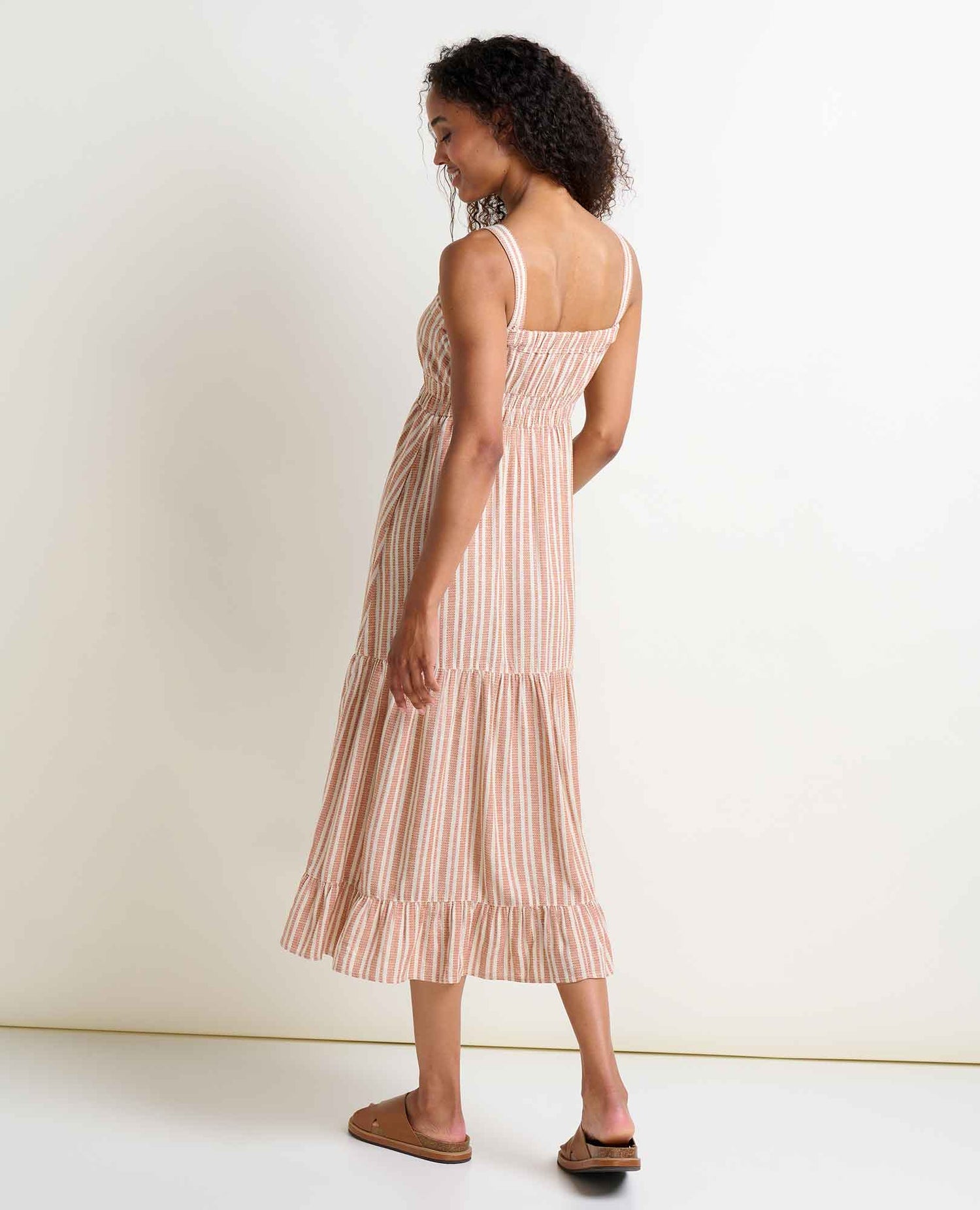 Toad & Co Taj Hemp Tiered Midi Dress