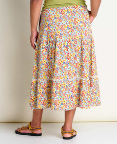 Toad & Co Marigold Tiered Midi Skirt
