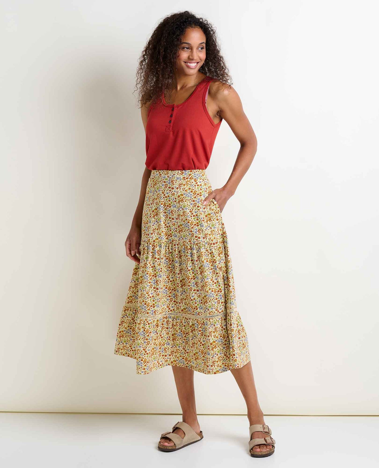 Toad & Co Marigold Tiered Skirt