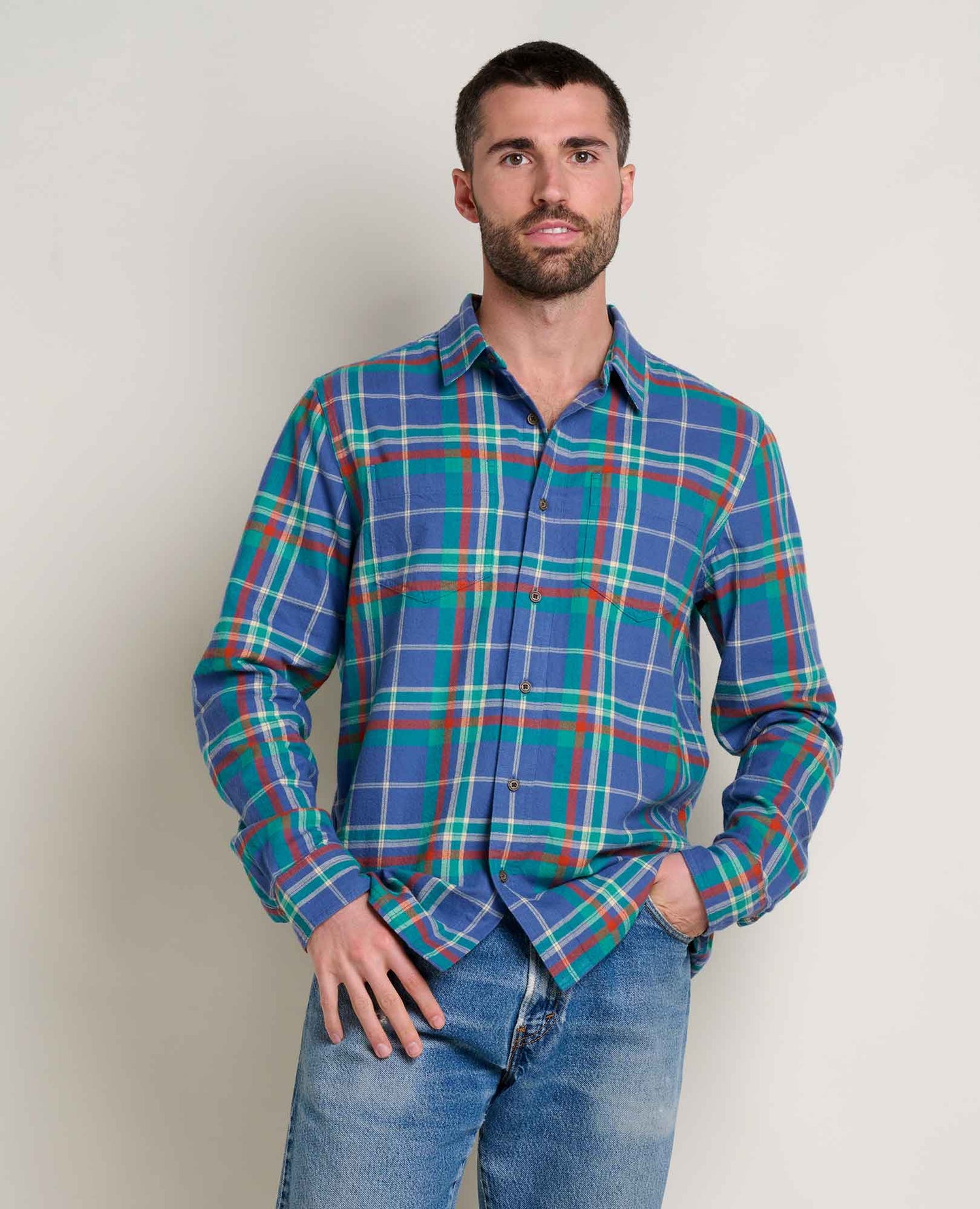 Toad & Co Pinevale Midnight Organic Cotton Flannel Shirt