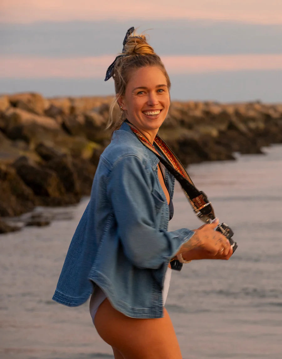 Carve Designs Flora Denim Shacket