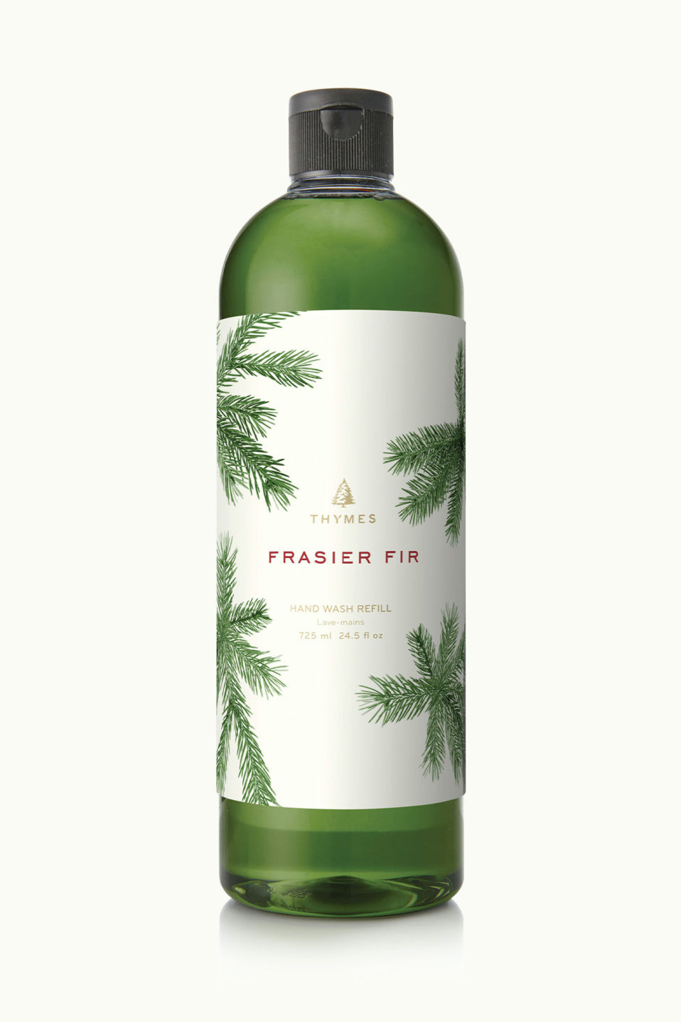 Designed to refill your favorite hand wash, and to keep hands cleansed and moisturized with a light touch of the mountain fresh Frasier Fir fragrance.  Size 24.5 FL OZ / 725 ML