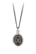 Load image into Gallery viewer, Pyrrha &quot;We Part To Meet Again&quot; Talisman 16&quot; Fine Curb Chain (1.5mm)