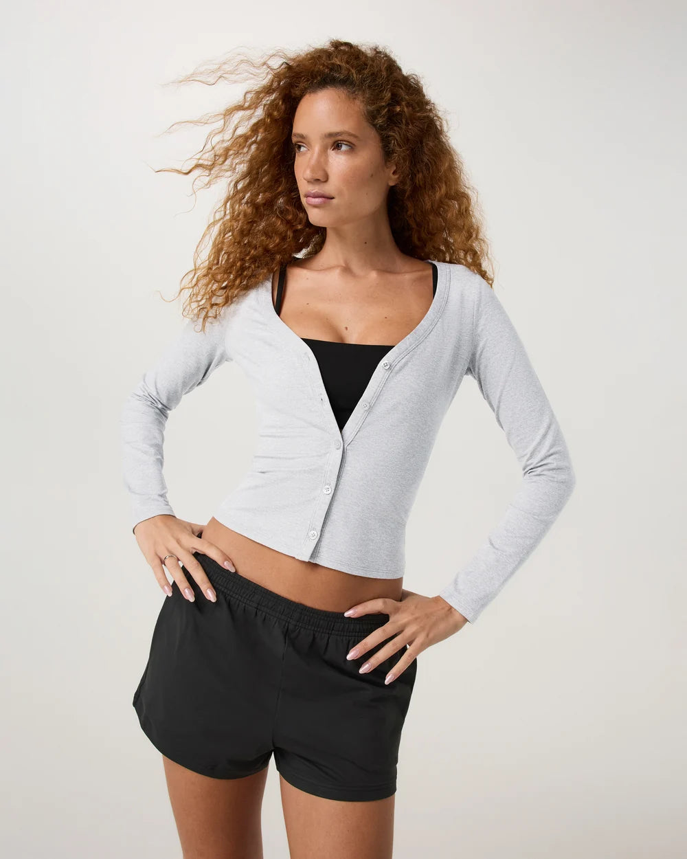 Vuori Long Sleeve Halo V-Neck Cardigan