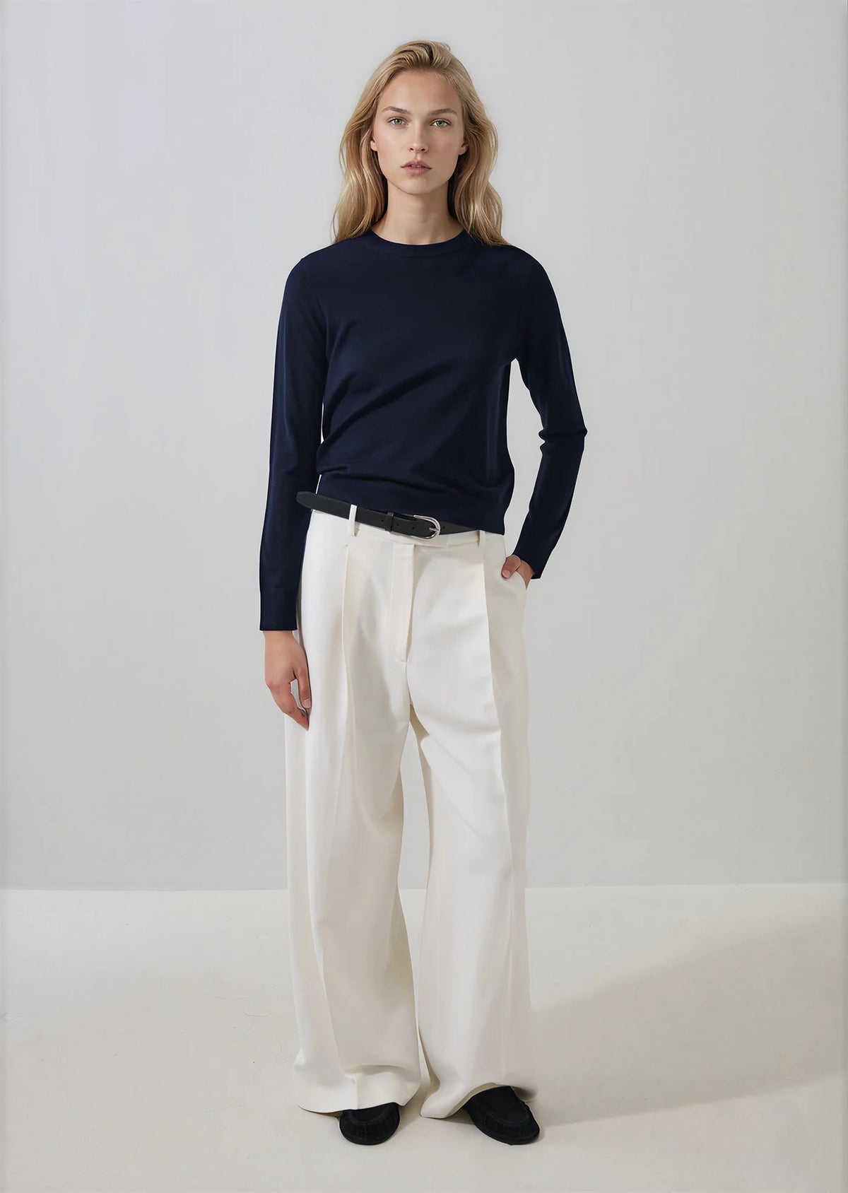 Patrick Assaraf Extra Fine Classic Crew
