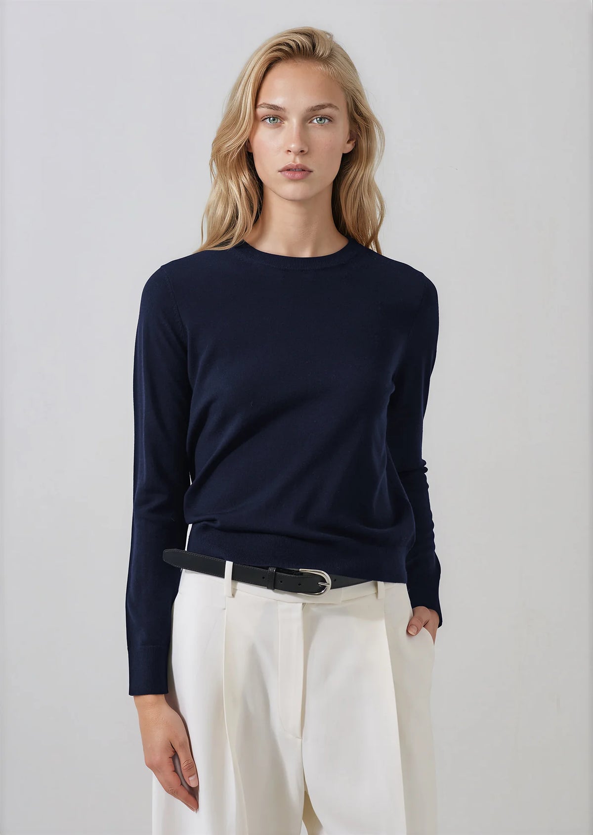 Patrick Assaraf Extra Fine Classic Crew