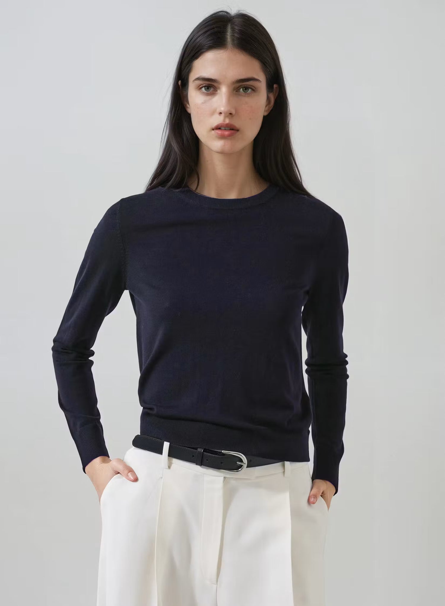 Patrick Assaraf Extra Fine Classic Crew