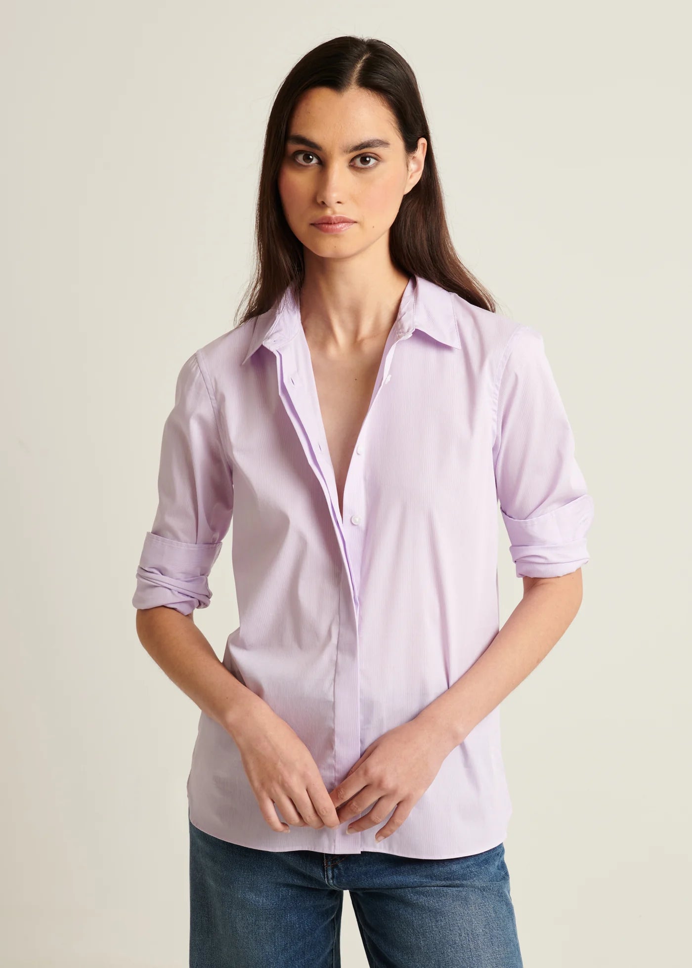 🇨🇦 Patrick Assaraf Cotton Stretch Relaxed Shirt