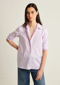🇨🇦 Patrick Assaraf Cotton Stretch Relaxed Shirt