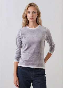 Patrick Assaraf Reverse Spray Pima Cotton T-Shirt