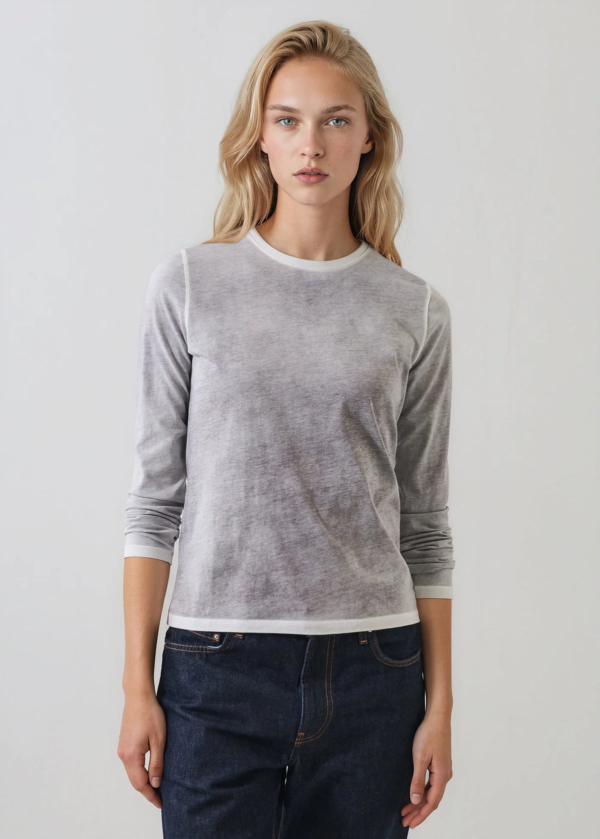 Patrick Assaraf Reverse Spray Pima Cotton T-Shirt