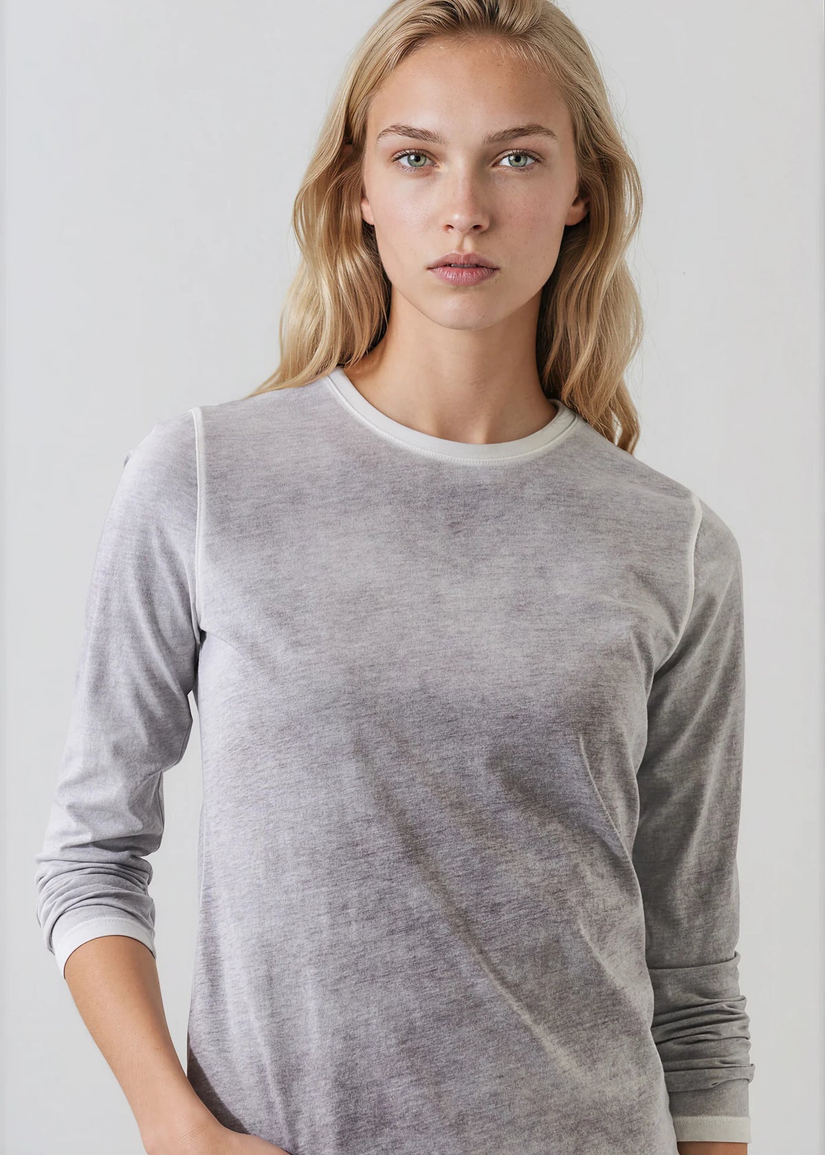 Patrick Assaraf Reverse Spray Pima Cotton T-Shirt