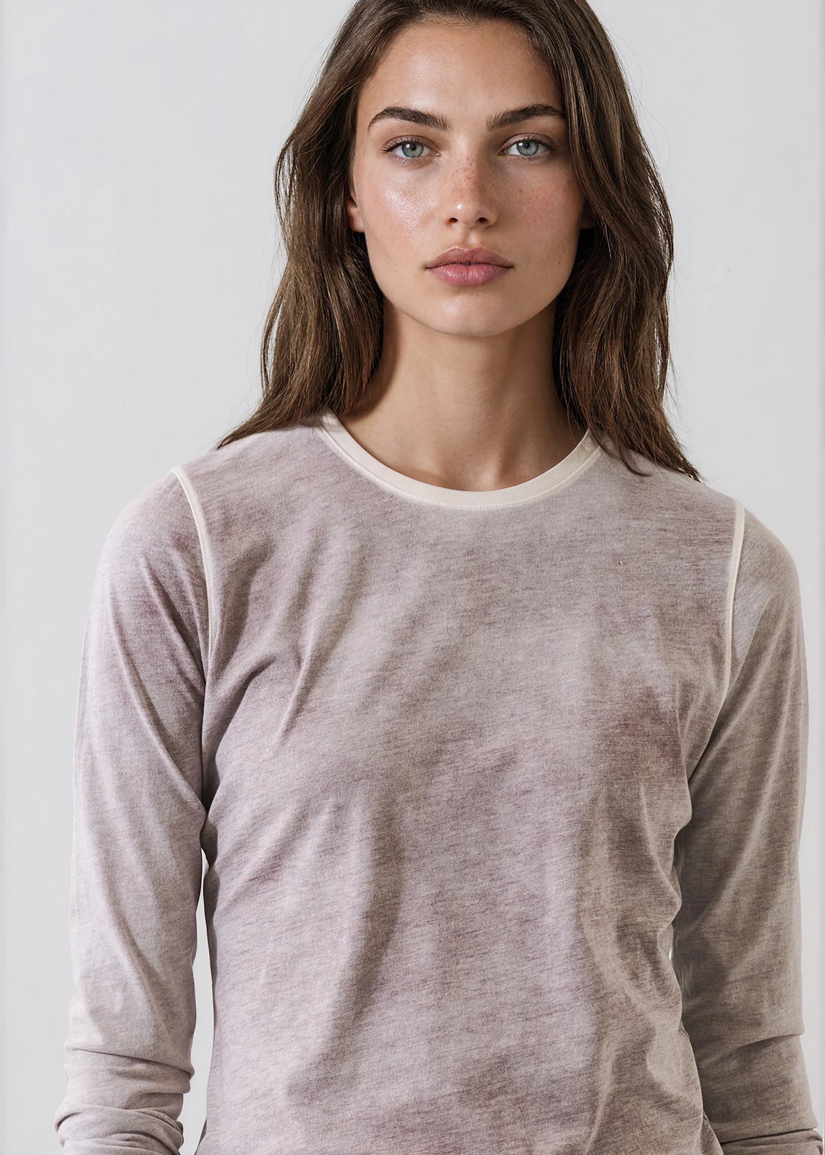 Patrick Assaraf Reverse Spray Pima Cotton T-Shirt
