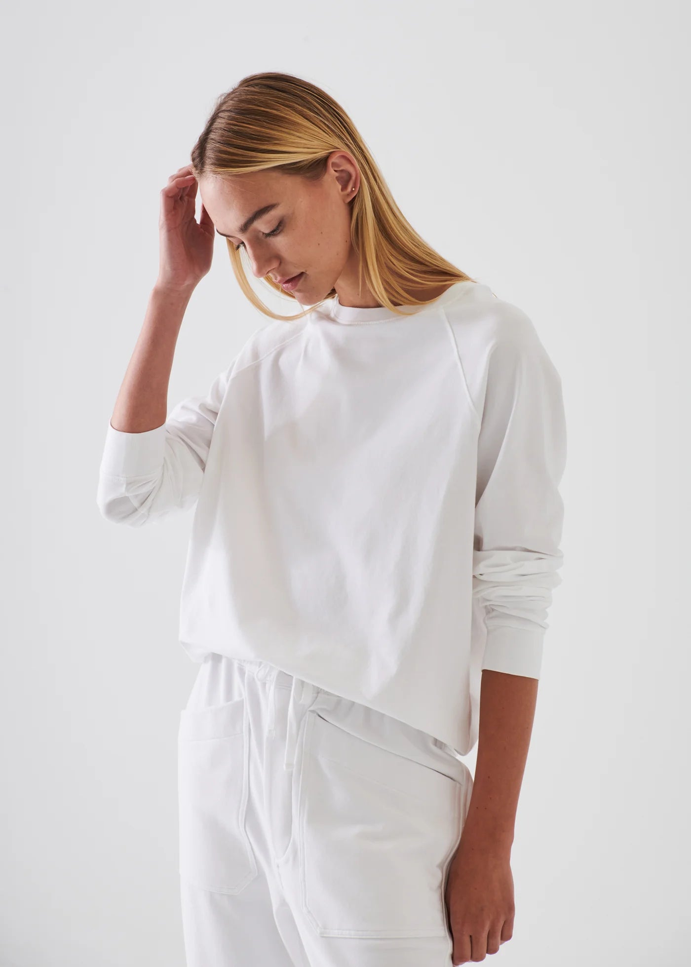 🇨🇦 Patrick Assaraf Pima Cotton Oversize Sweatshirt