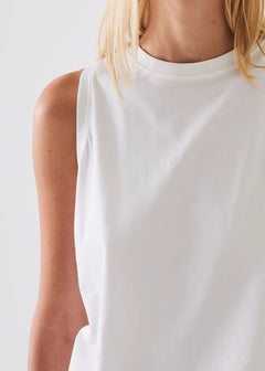 🇨🇦 Patrick Assaraf Iconic Pima Cotton Stretch Boyfriend Tank