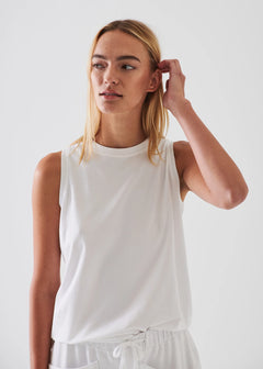 🇨🇦 Patrick Assaraf Iconic Pima Cotton Stretch Boyfriend Tank