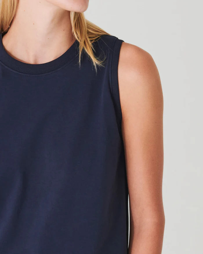 🇨🇦 Patrick Assaraf Iconic Pima Cotton Stretch Boyfriend Tank