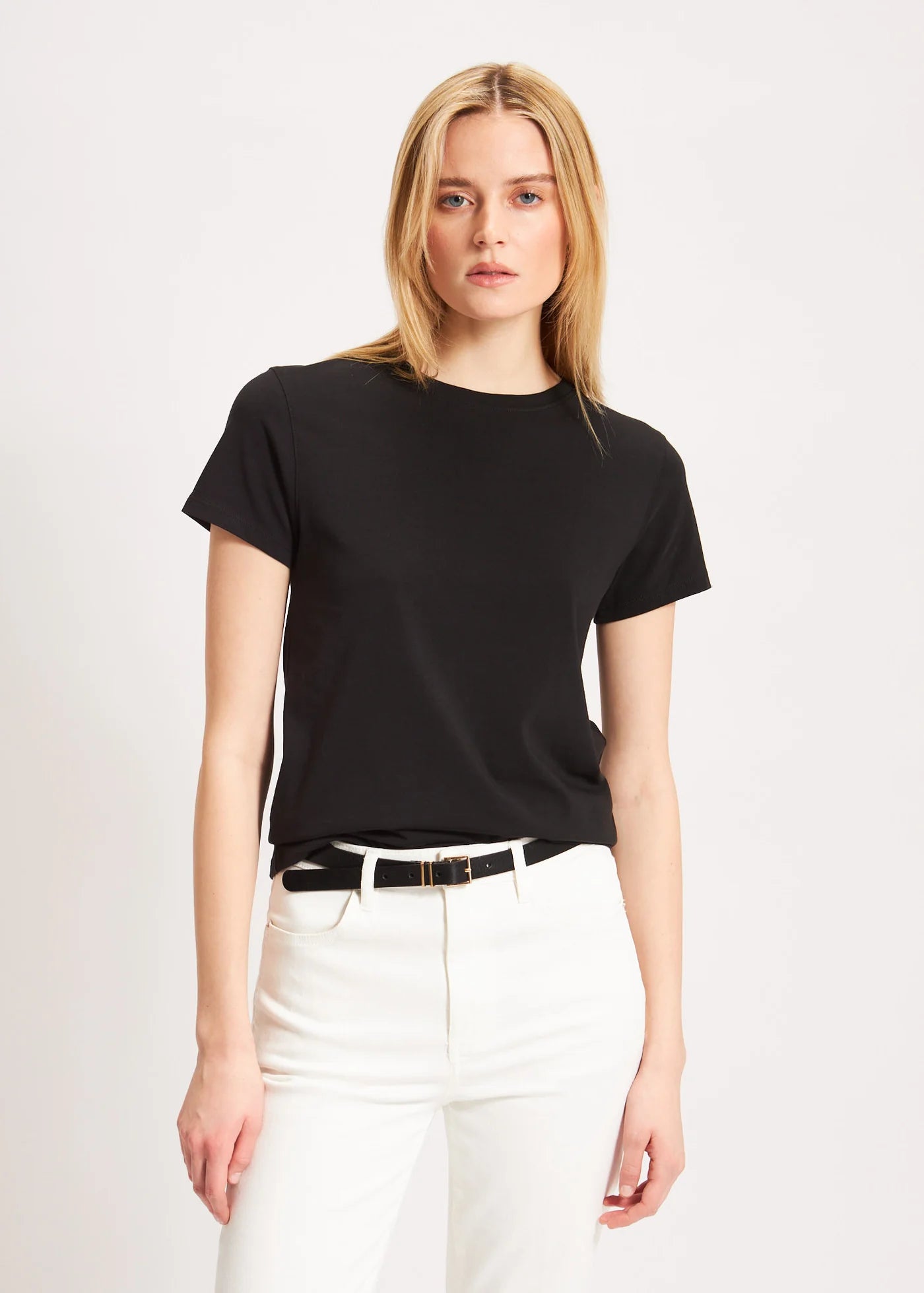 🇨🇦 Patrick Assaraf Iconic Pima Cotton Stretch Slim T-Shirt