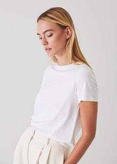 🇨🇦 Patrick Assaraf Iconic Pima Cotton Stretch Slim T-Shirt