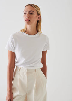 🇨🇦 Patrick Assaraf Iconic Pima Cotton Stretch Slim T-Shirt