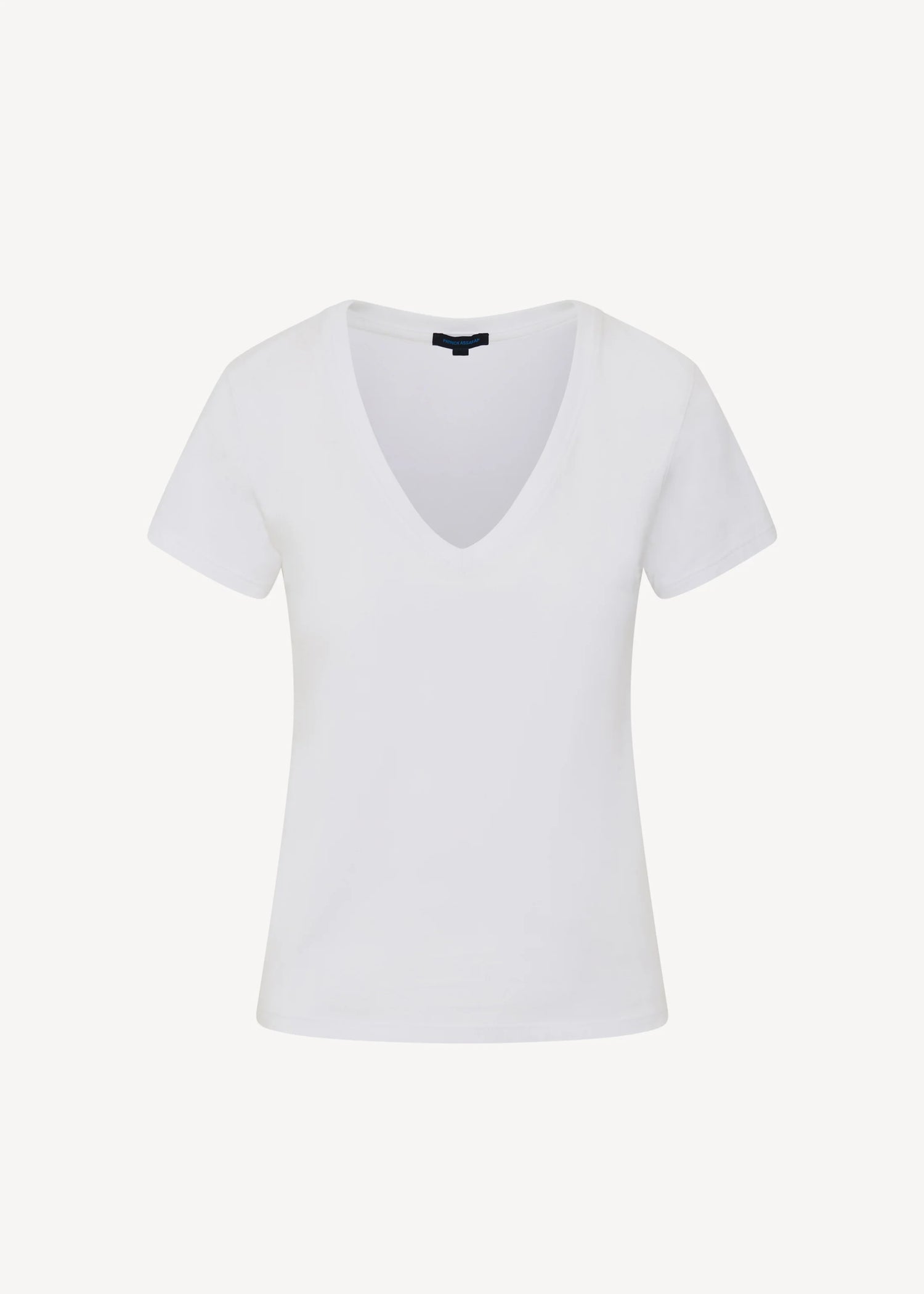 🇨🇦 Patrick Assaraf Iconic Pima Cotton Stretch Slim V-Neck T-Shirt